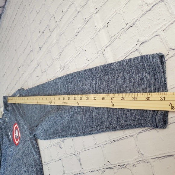 Marvel Youth Large 42-44 Blue Long Sleeve 1/4 Zip Pullover Lightweight Sweater - Picture 9 of 10